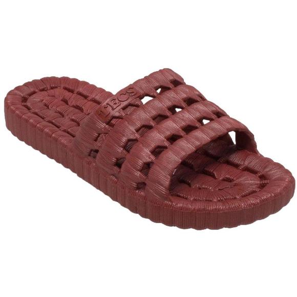 Tecs Shoes Tecs Womens Relax Red Summer Casual Aquatic Pool Slides